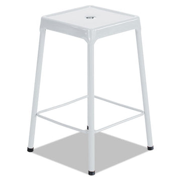 Safco® Bar-height Steel Stool, Backless, Supports Up To 250 Lb, 29" Seat Height, Silver freeshipping - TVN Wholesale
